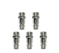 5 unids/lote conector neumático UE for accesorios for mangueras de aire compresor de acoplamiento Euro Ajuste de liberación rápida con rosca macho BSP de 1/4"