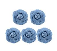 5 unids/lote Corea tela vaquera flores accesorios para cabello ropa sombreros decoración de vestido suministros para manualidades flores de tela vaquera