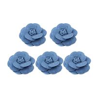 5 unids/lote Corea tela vaquera flores accesorios para cabello ropa sombreros decoración de vestido suministros para manualidades flores de tela vaquera
