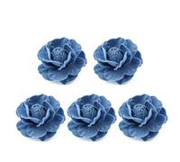 5 unids/lote Corea tela vaquera flores accesorios para cabello ropa sombreros decoración de vestido suministros para manualidades flores de tela vaquera