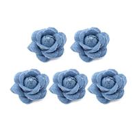 5 unids/lote Corea tela vaquera flores accesorios para cabello ropa sombreros decoración de vestido suministros para manualidades flores de tela vaquera