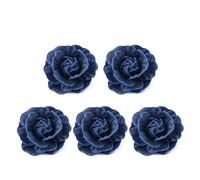 5 unids/lote Corea tela vaquera flores accesorios para cabello ropa sombreros decoración de vestido suministros para manualidades flores de tela vaquera