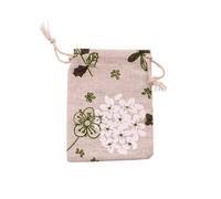 5 unids/lote de bolsas pequeñas de algodón de 8x10, 9x12cm, bolsa de regalo con cordón de lino, bolsa de muselina para recuerdo de fiesta, bolsita de dulces, bolsas de embalaje de joyería-A21,9x12cm