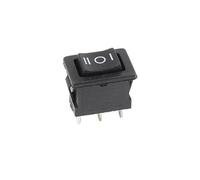 5 unids/lote KCD1 21X15mm interruptor basculante de 3 pines for barco y coche 6A/250VAC 10A/125VAC interruptor de botón de encendido rojo amarillo verde azul con luz(With Yellow Light)