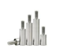 5 unids/lote M3 M4 + 6mm de longitud rosca 304 tornillo hexagonal acero inoxidable separador macho a hembra(M3x 18 (6mm thread))