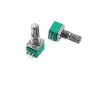 5 unids/lote potenciómetro B1K /B5K B10K / B20K / B50K /B100K /B500K 15MM de largo 6 pies RK097G potenciómetro doble(100K Ohm)