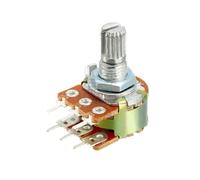 5 unids/lote potenciómetro WH148 1K 5K 10K 50K 100K 500K 1M Ohm 15mm 3Pin resistencia de potenciómetro giratorio cónico lineal(1K Ohm)