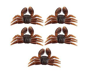 5 Unids/Lote PVC Cebo de Pesca Suave, Cebo Realista Tackle de Pescado Gusano Señuelos de Pesca Cangrejo Artificial Cebo Accesorios