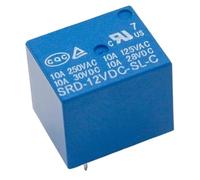 5 unids/lote SRD-12VDC-SL-C T73-12V 5 pines Tipo PCB 12V relé de potencia CC