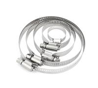 5 unids/lote tornillo sin fin abrazadera de manguera de accionamiento ajustable abrazadera de tubo de aro de manguera de acero inoxidable 304 Clip(8-12mm)