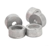 5 unids Marine Round Zinc ánodo 55321-87J00 55321-87J01 para Suzuki Outboard 4T 9.9-300HP, kit de reemplazo de aleación de zinc