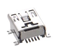 5 unids mini USB tipo B hembra puerto 5-pin 180 grados SMD SMT PCB Jack Socket