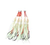 5 unids/Pack Calamar Suave 12cm,5g Falda de Gel Silicona tentáculo 15# Anzuelo Doble Asistencia señuelo Aparejo Pesca en Agua Salada para Sepia Pulpo(Color 4)