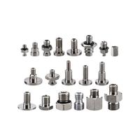 5 unids/pack Miaode tipo Metal ventosa de vacío conector de montaje M3X3 M6X20 adaptador de rosca accesorios neumáticos