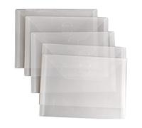 5 unids/pack plástico carpeta bolsas troquelado organizador bolsas repujado plantillas bolsa bolsa de almacenamiento transparente manga 5 sello bolsa de almacenamiento