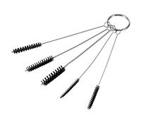 5 unids pelo suave succión vidrio tubo cepillo limpiador cepillos inoxidable nylon herramientas pescado hogar tanque cepillo limpieza tubería