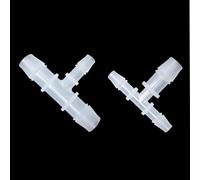 5 unids plástico reducción T accesorio/PP T conector con diverso tamaño de puerto/plstic manguera de tres vías articulación-6-12-6