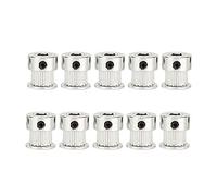 5 Unids Polea de Correa de Distribución, 16 Dientes 5mm Diámetro de Aluminio Correa de Distribución Polea Herramienta para Impresora 3D CNC, Nema 17 Motores Paso a Paso