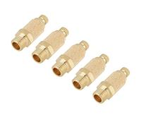 5 Unids/set 1/8 Rosca de Válvula BSP Silenciador Neumático Ajustable Silenciador Rosca de Escape Ruido Plano Controlador de Velocidad de Flujo de Aire Neumático