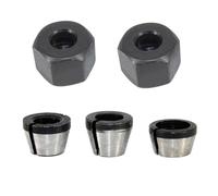 5 unids/set 6mm 6,35mm 8mm adaptador de mandril de mandril máquina de corte de grabado mandriles recortador fresadora eléctrica pinzas