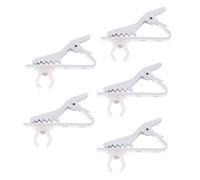 5 unids/set 6mm blanco Lavalier Lazo de la solapa Clip titular for micrófono reemplazo codificación/610