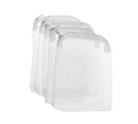 5 unids/Set Bolsa de Filtro de Acuario Bolsa de Malla para pecera con Cierre Estanque de Red para Almacenamiento de Aislamiento de carbón Activo 5 tamaños 10 * 18