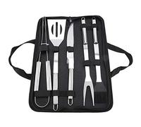 5 Unids/Set Herramientas De Barbacoa De Acero Inoxidable Barbacoa Kit Cuchillo Tenedor Pala Cepillo Clip Con Bolsa De Para Camping