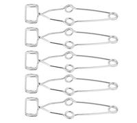 5 unids Spring Steel Test Tube Clip Clamp Labs con empuñaduras de dedos Stoddard Laboratory Experiment Test Holder Tool, 14.5 cm / 5.7 pulgadas