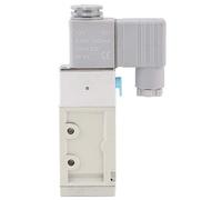 5 - Válvula solenoide de paso con carcasa de aleación de aluminio, MVSC220-4E1 G1/4 pulgadas, válvula neumática de diseño a prueba de presión y explosiones para sistemas de (12 V CC.)