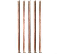 5 varillas de cobre de alta pureza 99 cilindros de metal de cobre del 9%, diámetro de 4 mm y longitud de 100 mm para uso industrial