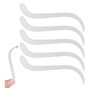 5 varillas de exhibición de pendientes de acrílico, con tiras curvas, herramienta higiénica para pruebas de pendientes, para tiendas minoristas en centros comerciales