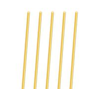 5 varillas de latón de 2 mm, iMeistek 300 mm de longitud, de latón, sólidas, redondas, para torno, barra de bar, manualidades de bricolaje