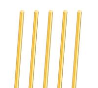 5 varillas de latón de 4 mm, iMeistek 300 mm de longitud, de latón, sólidas, redondas, para torno, barra de bar, manualidades DIY