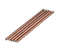 5 varillas redondas de metal de cobre puro al 99,9 %, diámetro de 4 mm, longitud de 100 mm, para CNC, metalurgia y fabricación