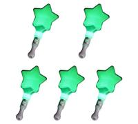 5 varitas luminosas con luces LED de color aleatorio que brillan en forma de estrella y corazón con LED intermitente, regalos para adultos