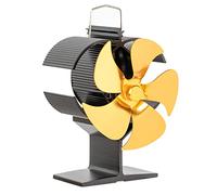 5 ventiladores de estufa eléctricos silenciosos que dispersan eficazmente el aire caliente para el hogar, estufa de leña, ventilador de ventilador alimentado por calor, no eléctrico