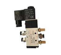 5 Way 2 Position Pneumatic Solenoid Valve 4v210-08 4V110-06 12v 24v 110v 220v Free For 3 Fittings And 2 Brass Silencer(4V110-06 DC24V,4mm)