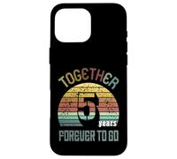 5 Wedding Anniversary For Couple - Five Year of Marriage Carcasa para iPhone 16 Pro MAX