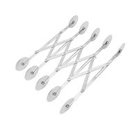 5 Wheel Pizza Cutter Stainless Steel Retractable Pastry Cutter Roller Kitchen Baking Accessory for Cake Dough
