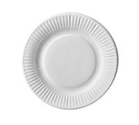 5 x 100 platos=Papstar{1} cartón, cartón de diámetro 19 cm blanco 11170