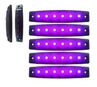 5 x 12 V 12 V LED luz de marcador lateral morado posición camión remolque camión caravana