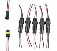 5 x 2 pines Way Auto impermeable conector eléctrico enchufe enchufe kit nuevo conector cable conector para teléfono fijo enchufe para conector 2008 conector arnés para un enchufe 2005