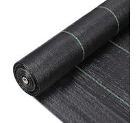 5 x 50FT Malla Antihierbas, 90g/m² Tela Geotextil para Control de Maleza Permeable al Agua Anti-UV Barreras contra Malezas