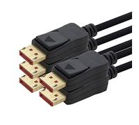 5 x Cable DP 8K 60Hz - 1m - DisplayPort Cable, DP 1.4 de ancho de banda de máx. 32,4 Gbit s 7680 x 4320 60 Hz negro