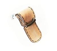 (5 x) Cuir véritable Poignées pour DIY [A1] - exclusif Cuir Boutons de tiroir Vis pour classeurs, armoire et des éléments de fait à la main, style shabby chic vintage Poignée en cuir