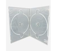 5 x doble transparente delgado 7mm espina dorsal DVD/CD/BLU RAY Case