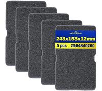 5 x Esponja Filtros Secadora de Ropa 240x155x11mm para Beko 2964840100