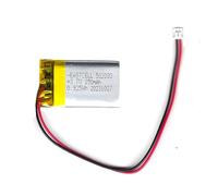 5 x LiPo 3,7 V 250 mAh MOLEX-2P-1.25 Conector Batería Batería Batería de Polímero de Litio Placa Protectora y Revestimiento Aislante (5)