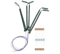 5 x N-Spur - Lámpara LED para maquetas de 3 V, 5 x N-Spur
