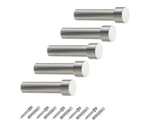 5 x Percheros TUULA III Acero inoxidable macizo de 70 mm - el diseño se une a la funcionalidad - perchas de pared de SOTECH